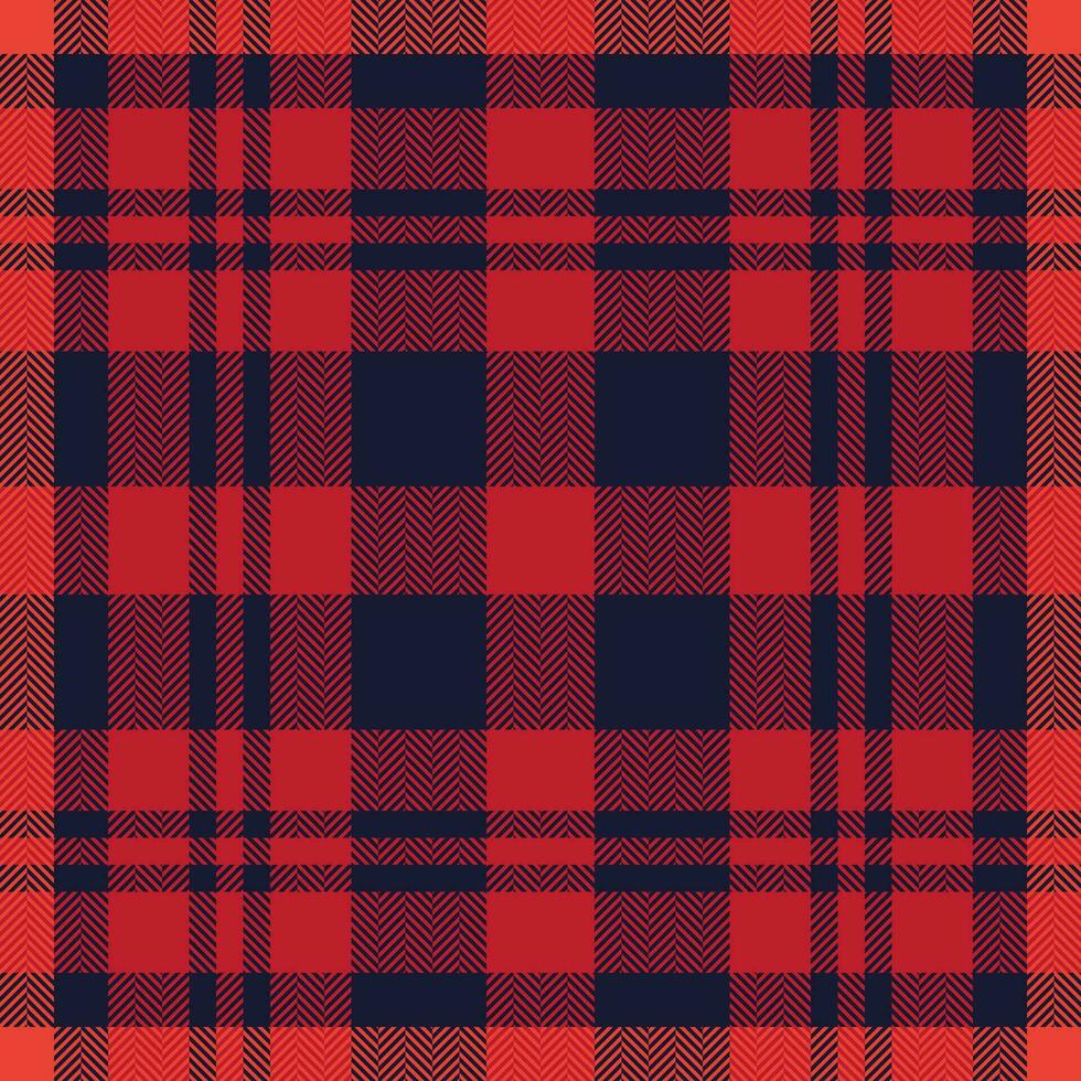 Plaid check pattern. Seamless fabric texture. Tartan textile print. vector