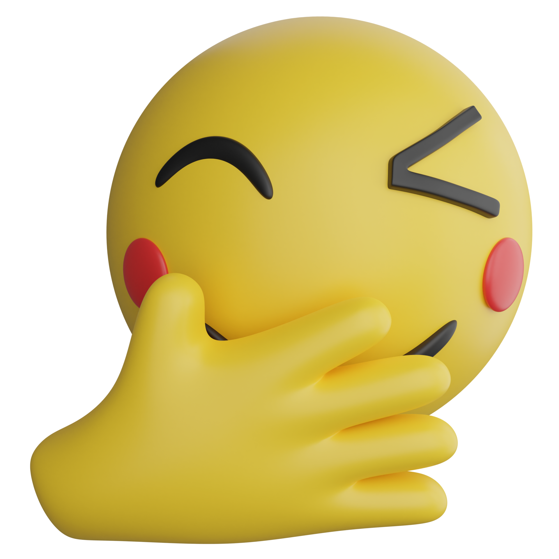 tímido emoji clipart plano Projeto ícone isolado em transparente fundo