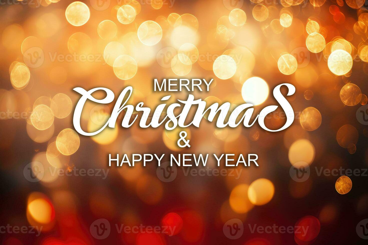 AI generated Christmas new year background photo