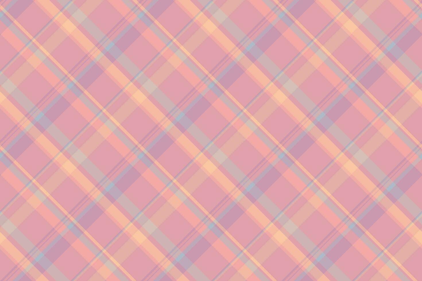 Plain textile tartan fabric, rag texture pattern plaid. Open check seamless background vector in light and red colors.