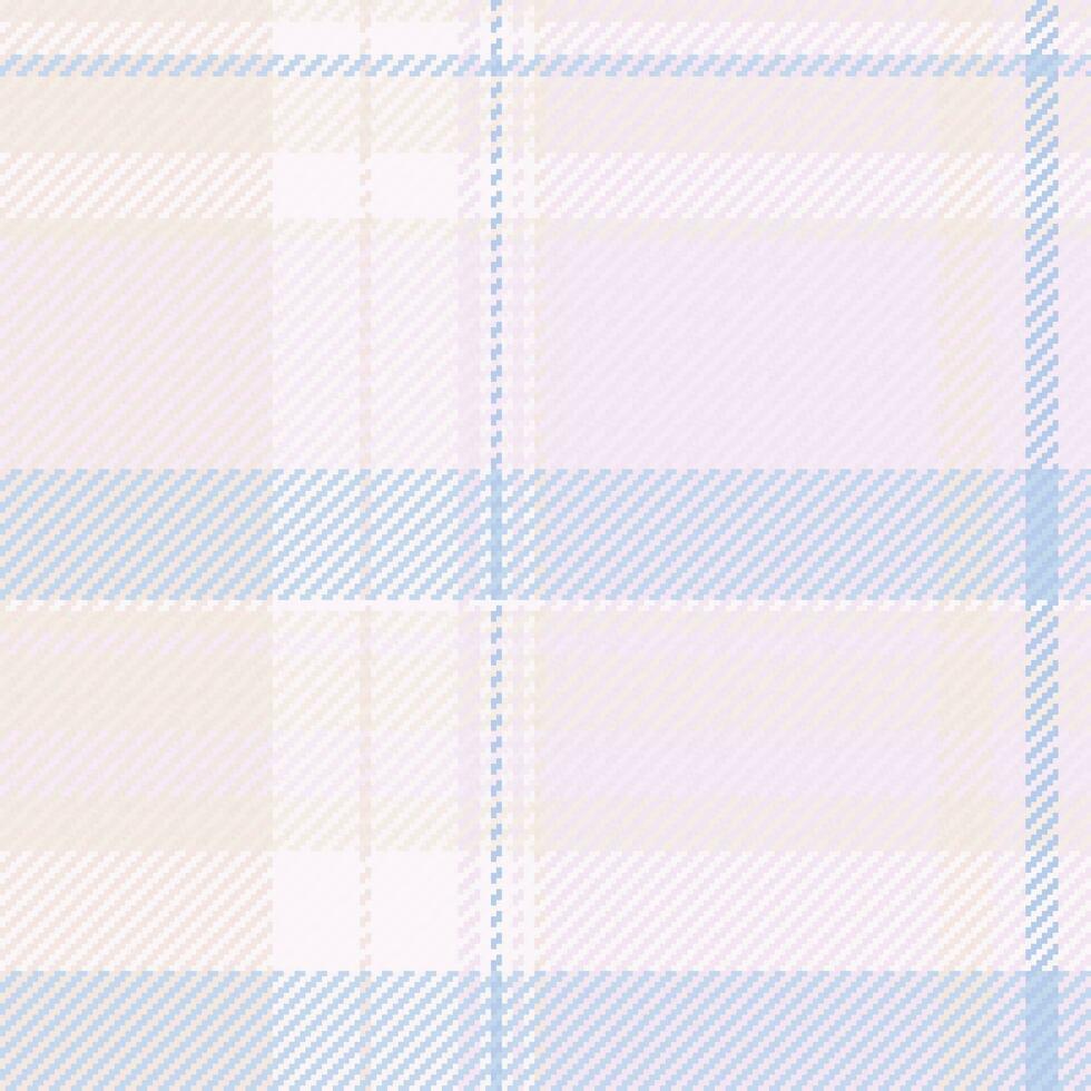 Plaid background textile of seamless vector tartan with a check texture pattern fabric.