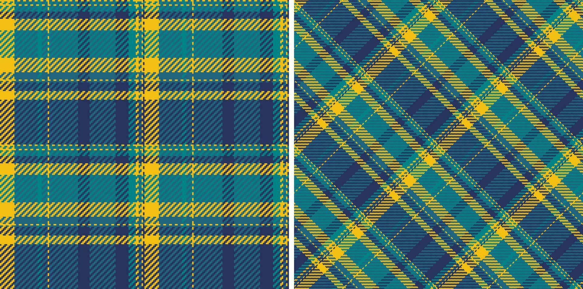 Plaid textile vector of pattern seamless background with a check tartan fabric texture. Set in sea colors. Messy stripe patterns in clothing.