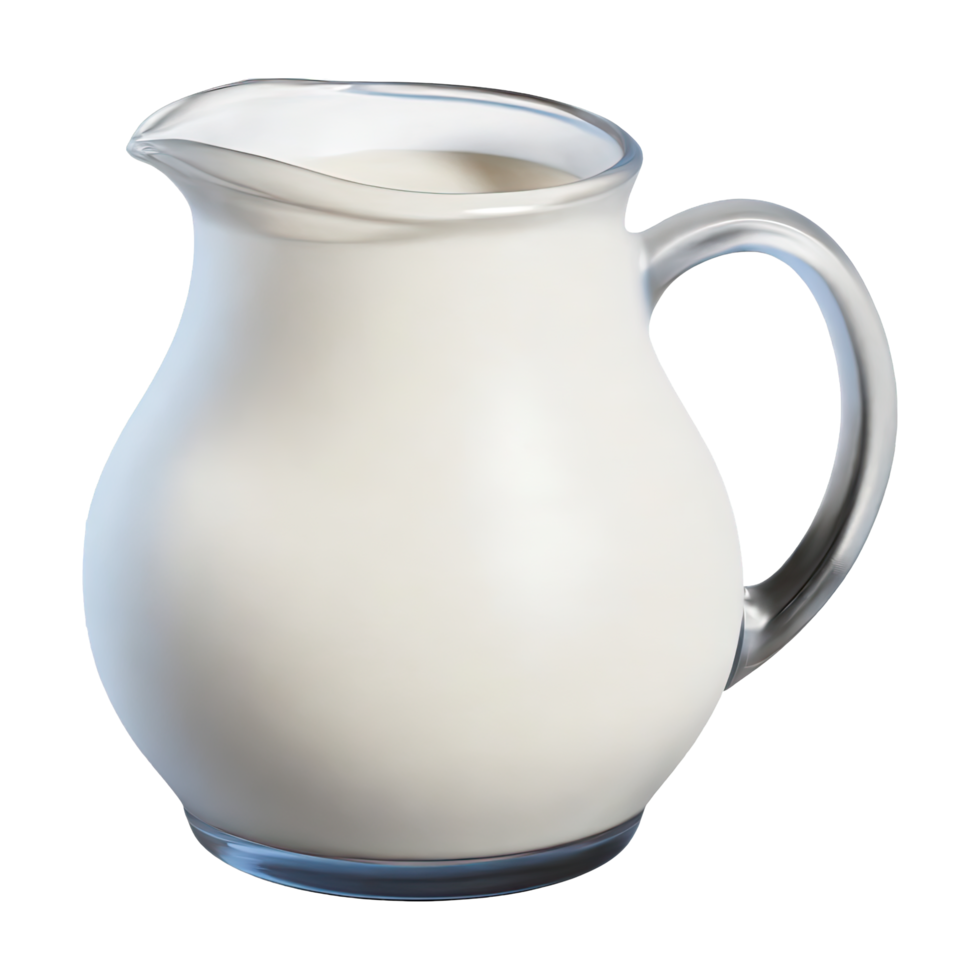 AI generated Pitcher of milk isolated on transparent background. AI Generated png