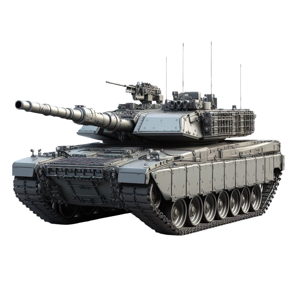 AI generated tank isolated on transparent background. AI Generated png
