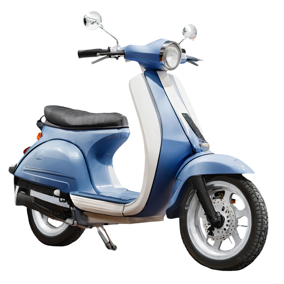 AI generated realistic a scooter isolated on transparent background. AI Generated png