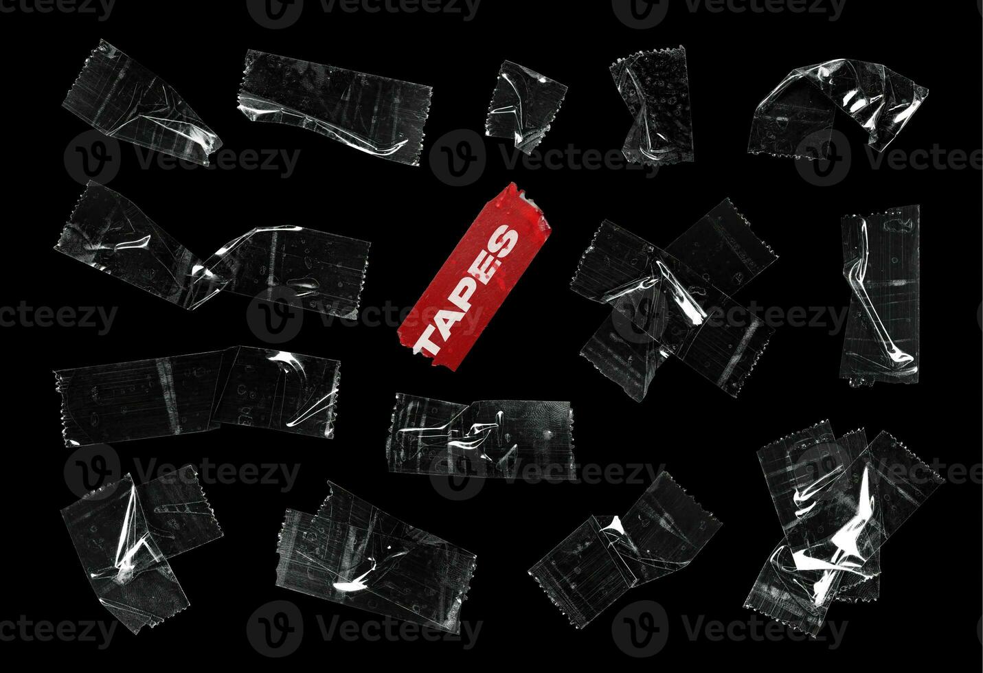 clear plastic tape overlay collection photo