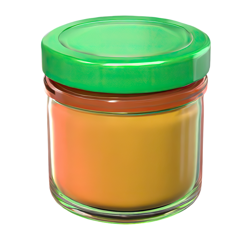 AI generated Small food jar isolated on transparent background. AI Generated png