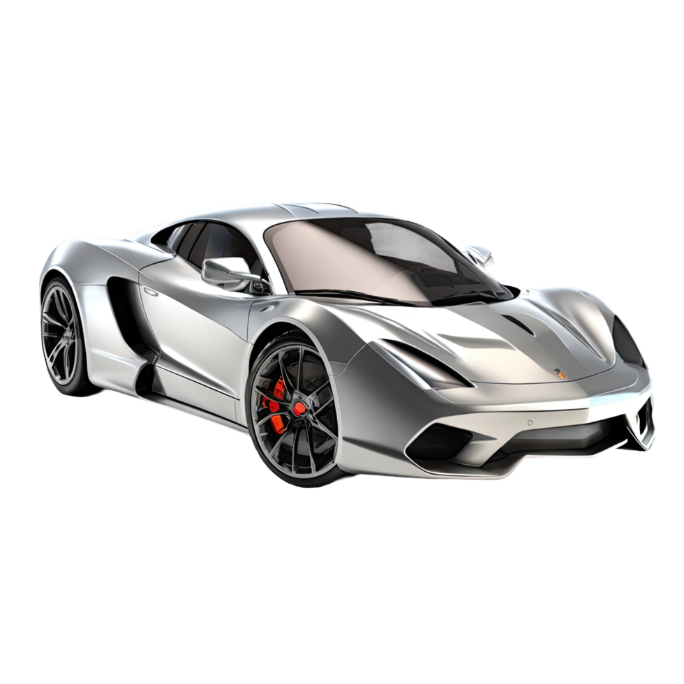 AI generated Supercar 3d isolated on transparent background. AI Generated png