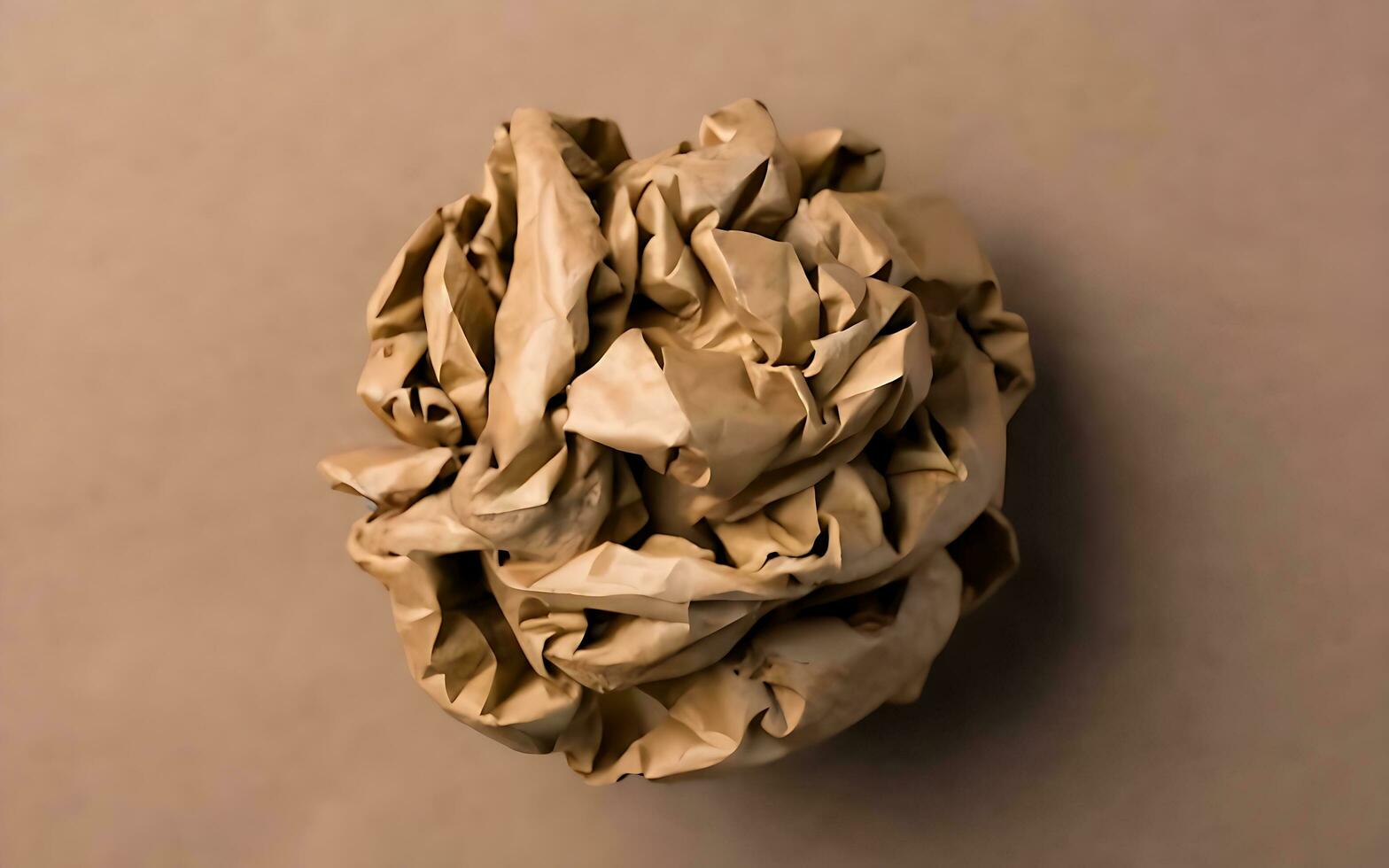 AI generated Paper Ball ai generated photo