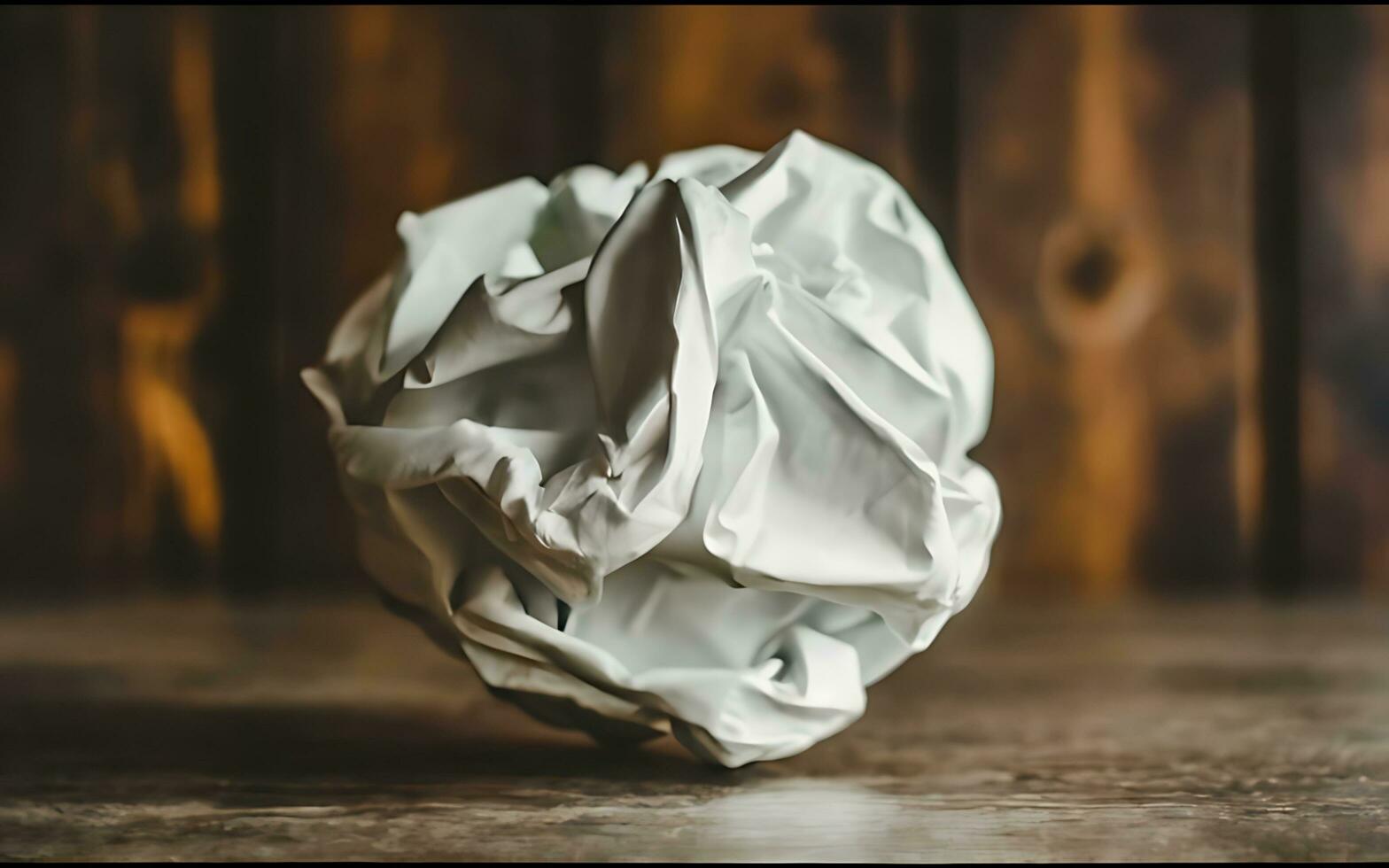 AI generated Paper Ball ai generated photo