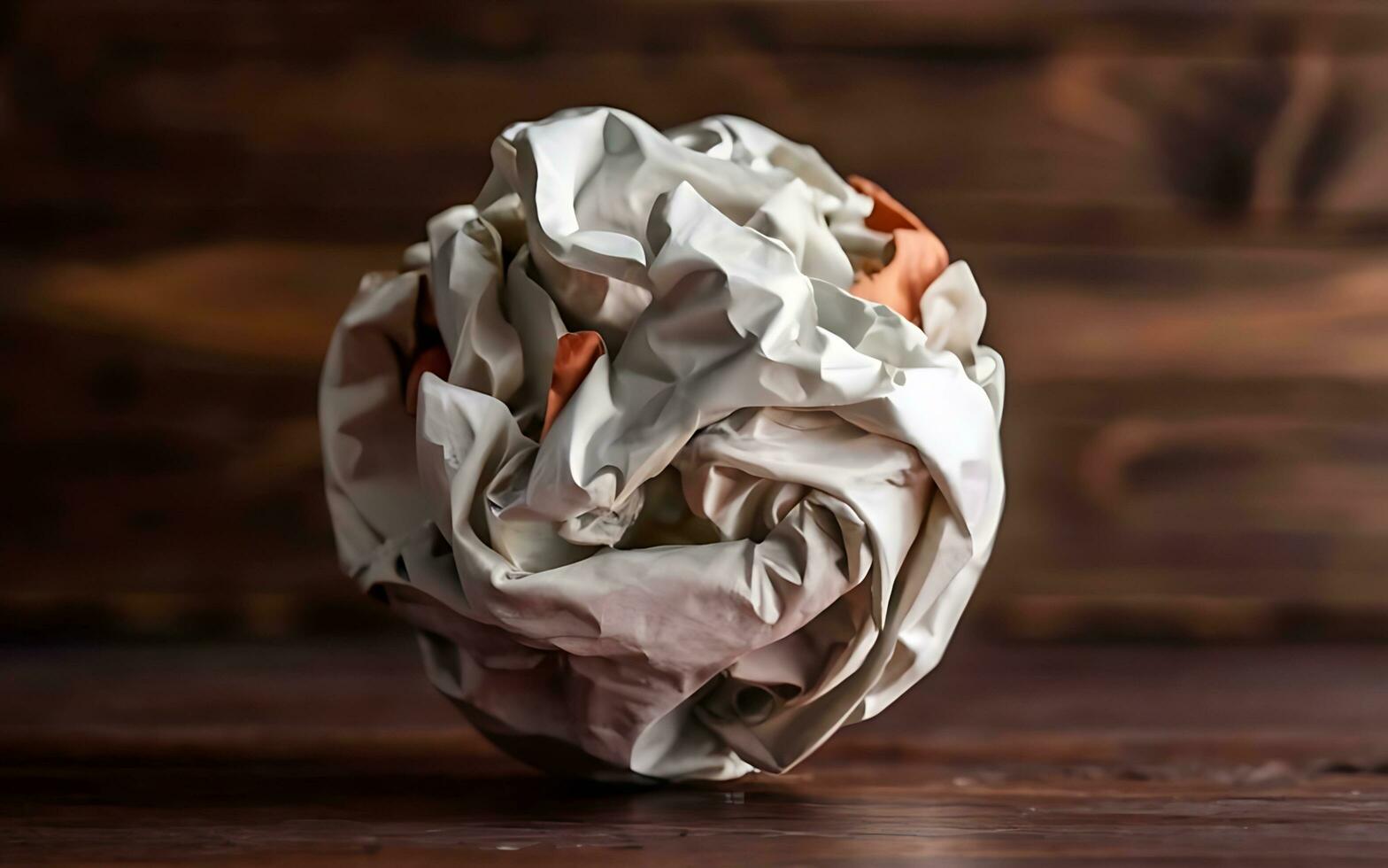 AI generated Paper Ball ai generated photo