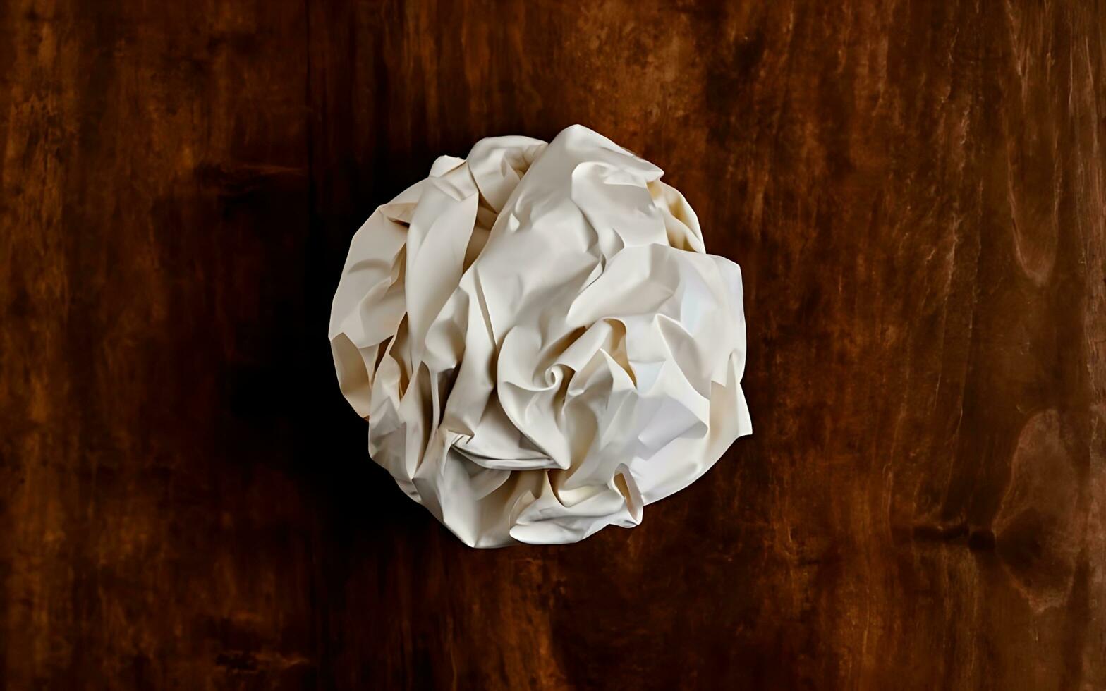 AI generated Paper Ball ai generated photo