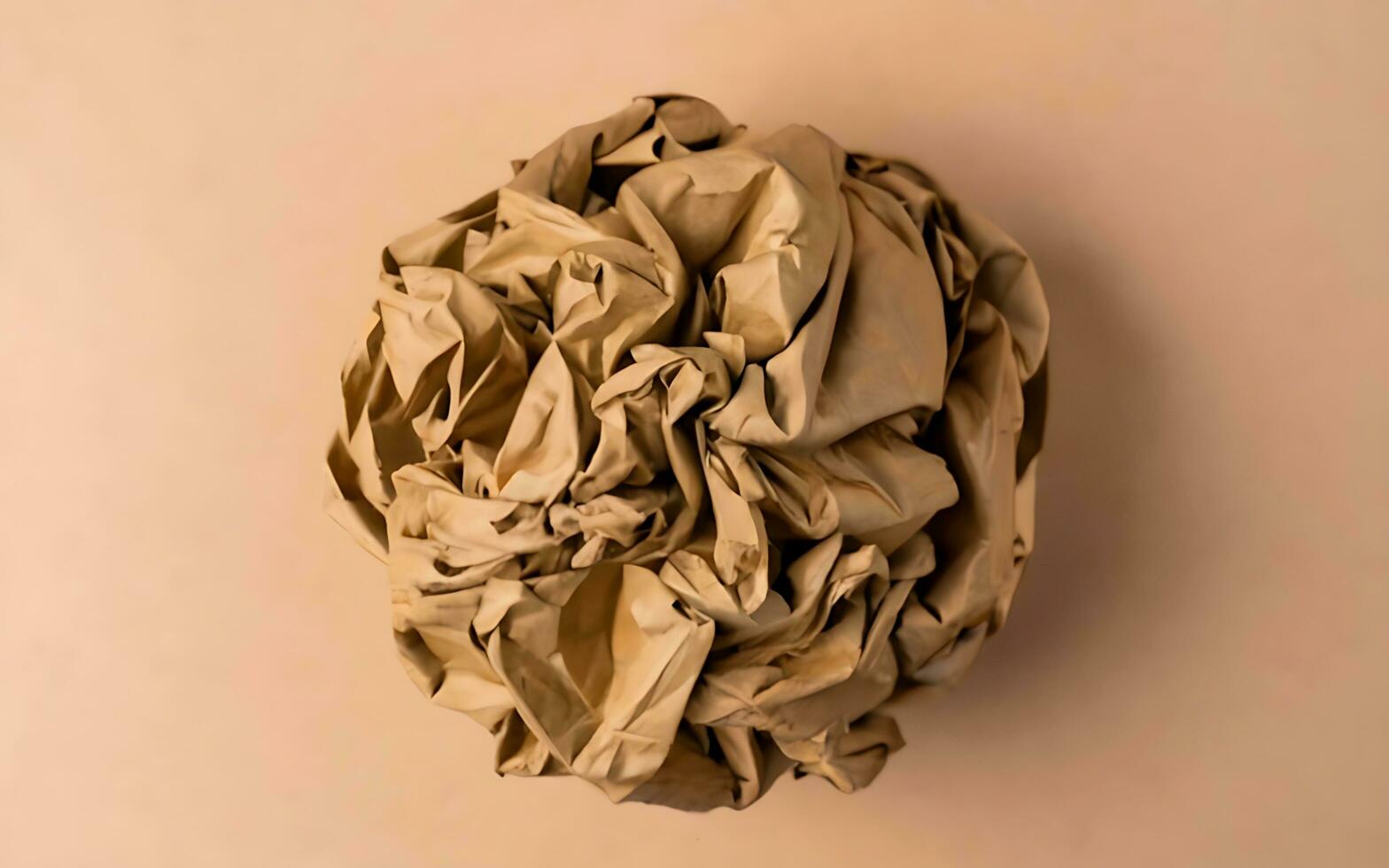 AI generated Paper Ball ai generated photo