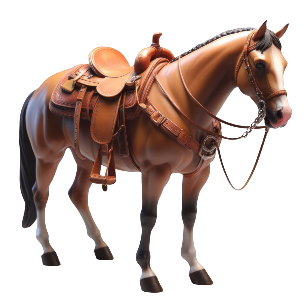 AI generated horse isolated on transparent background. AI Generated png