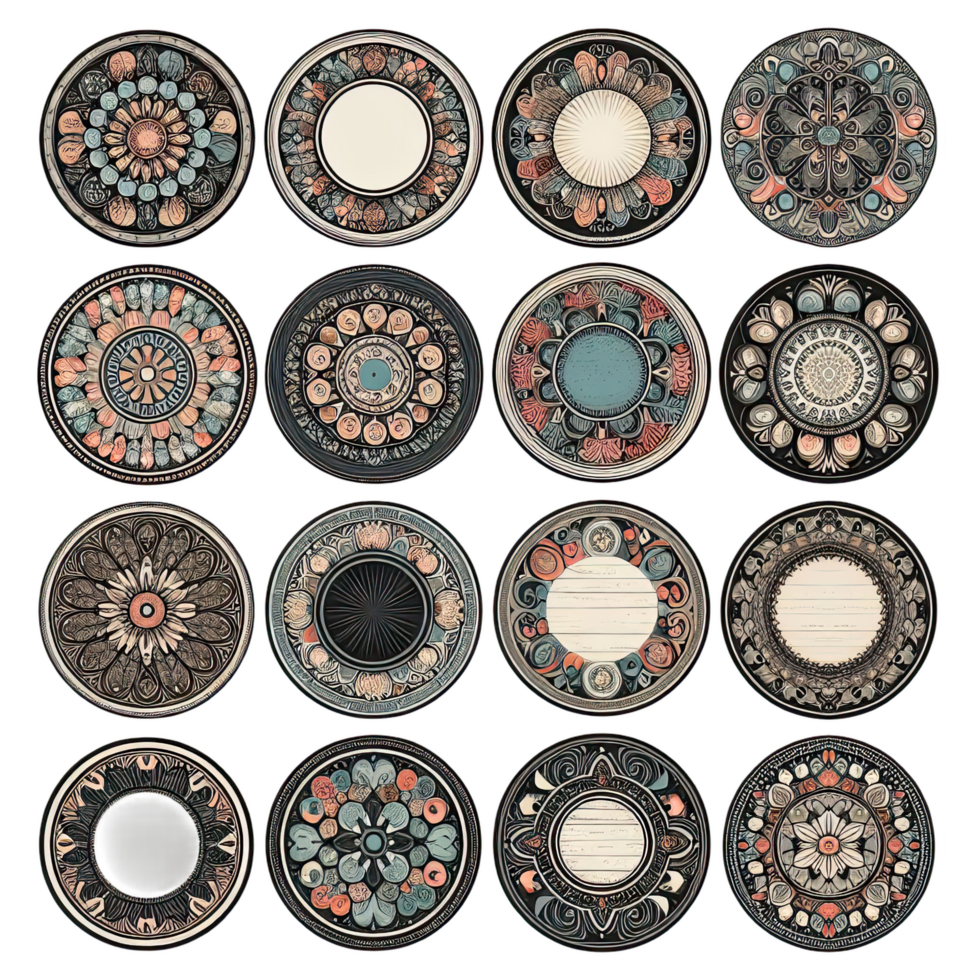 ai genererad geometrisk stam- element isolerat på transparent bakgrund png