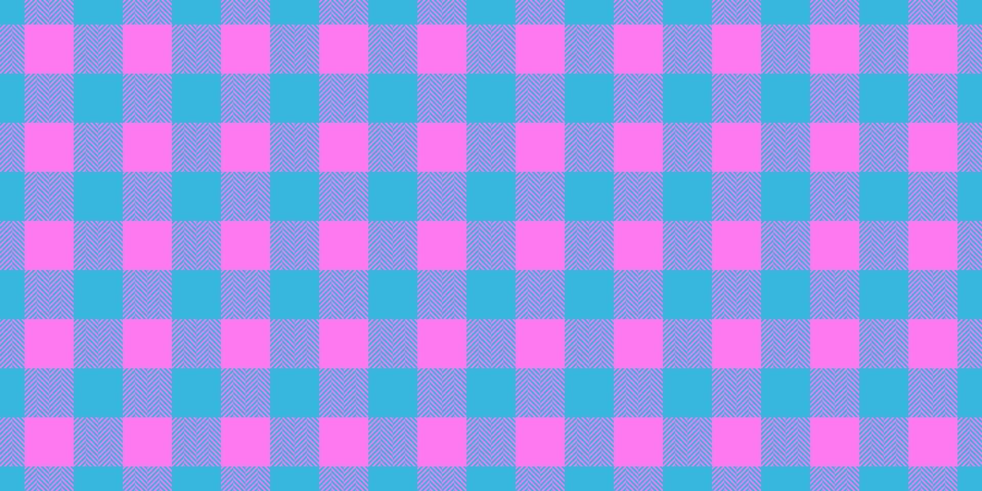 40s background texture vector, everyday fabric plaid textile. Inspiration pattern seamless check tartan in cyan and magenta colors. vector