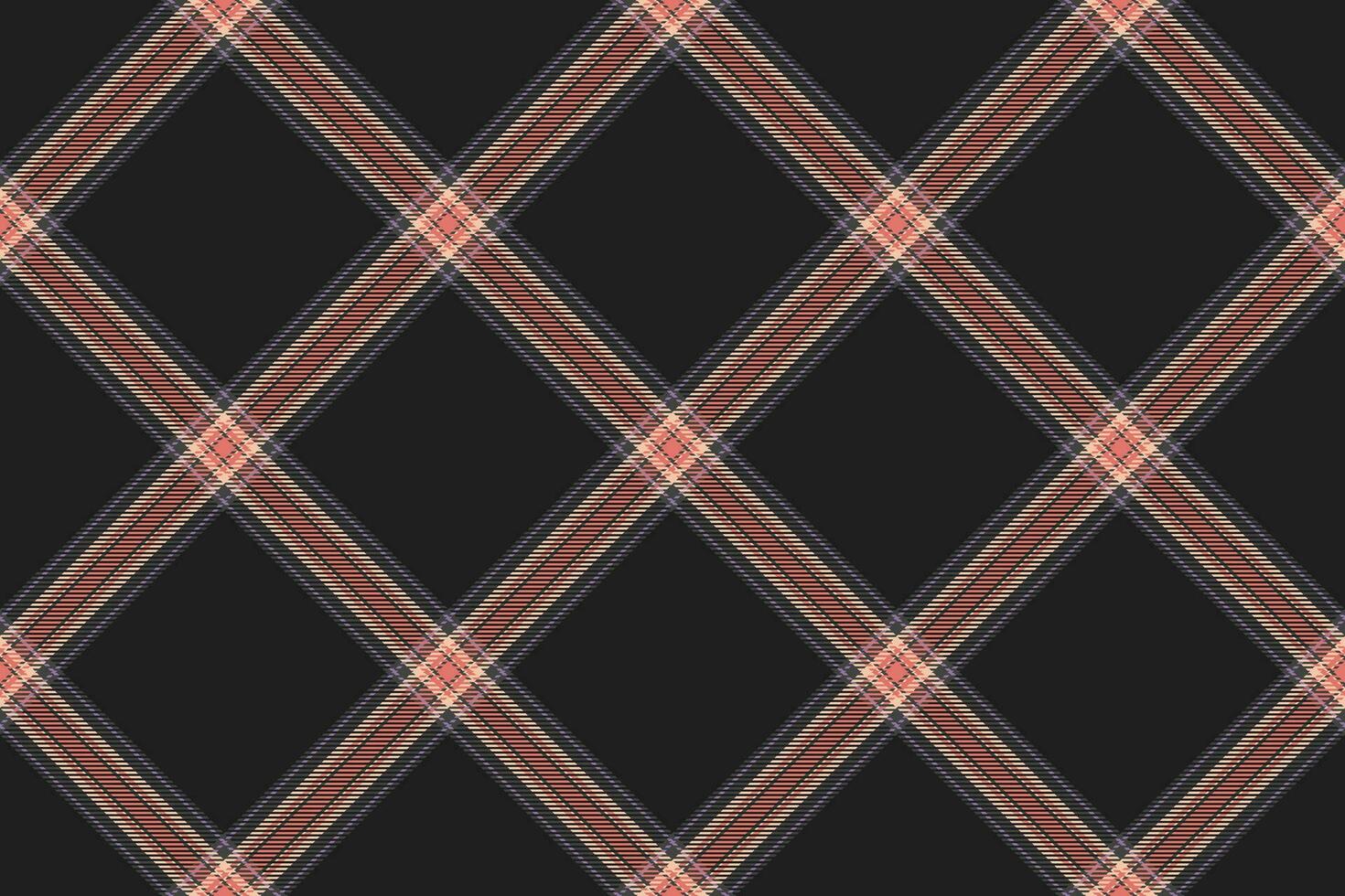 Tartan plaid background, diagonal check seamless pattern. Vector fabric texture for textile print, wrapping paper, gift card, wallpaper.