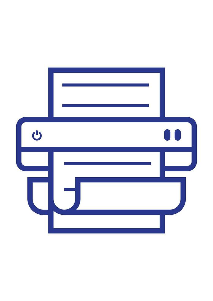 Lamination machine for documents flat icon vector