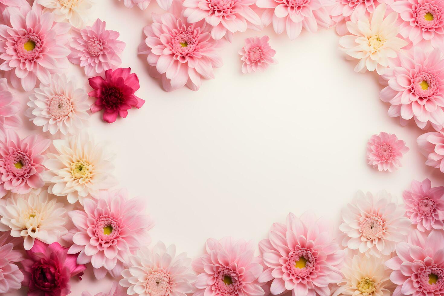 AI generated beautiful floral background photo