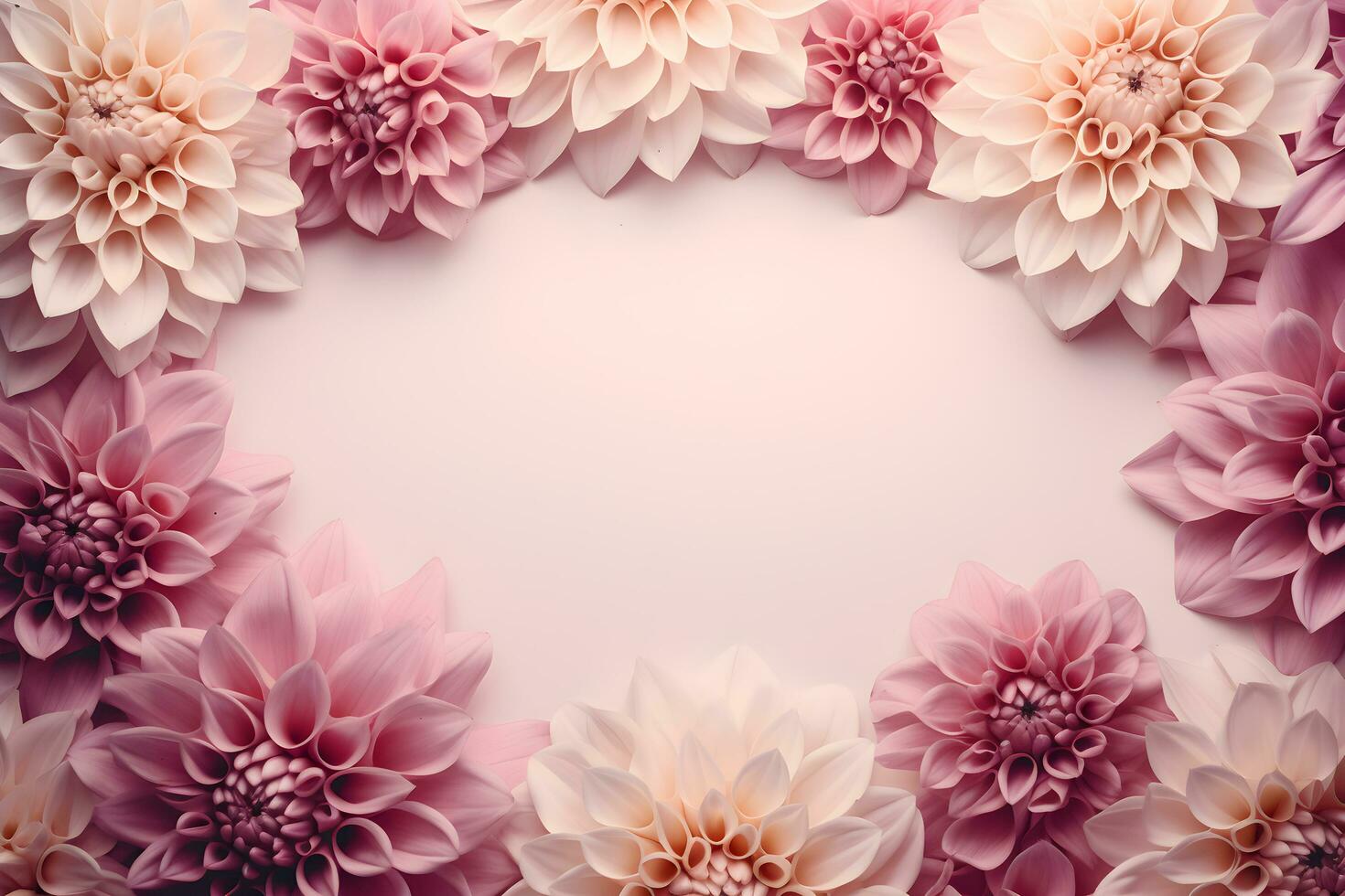 AI generated beautiful floral background photo
