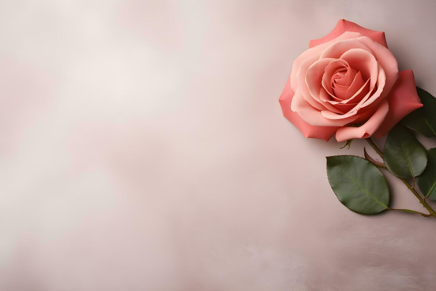 AI generated beautiful pink rose background photo