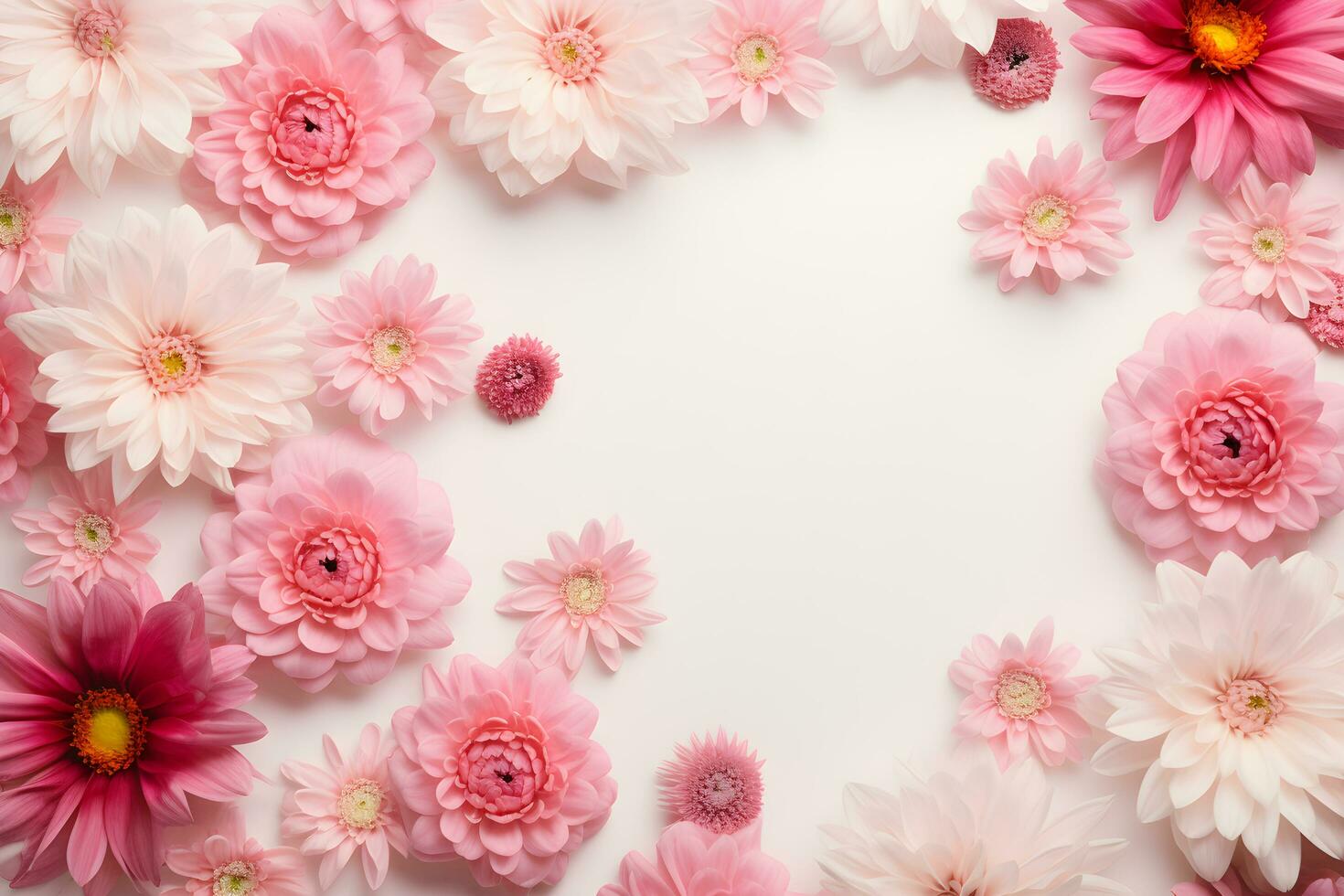 AI generated beautiful floral background photo