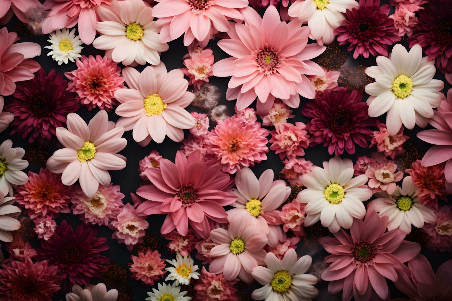 AI generated beautiful floral background photo