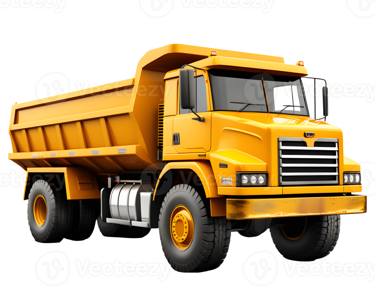 AI generated Sand Truck Isolated on Transparent Background png
