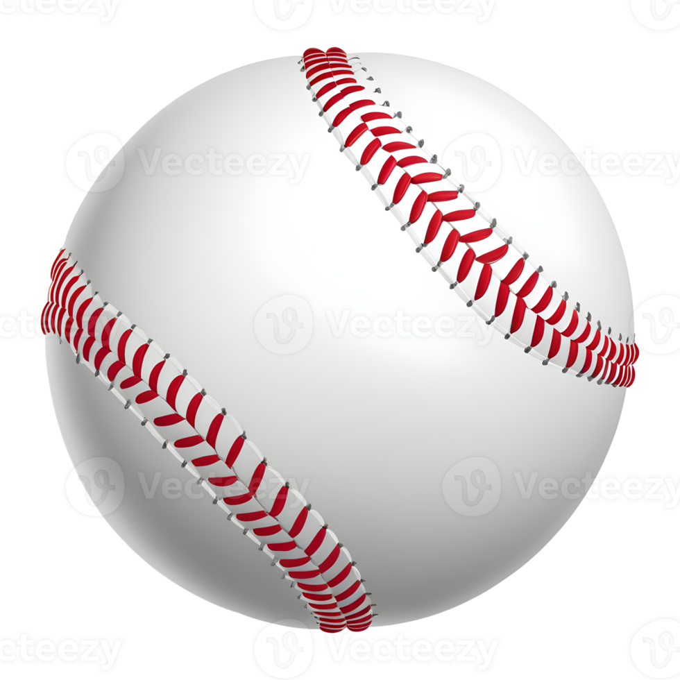 AI generated Baseball Ball Isolated on Transparent Background png