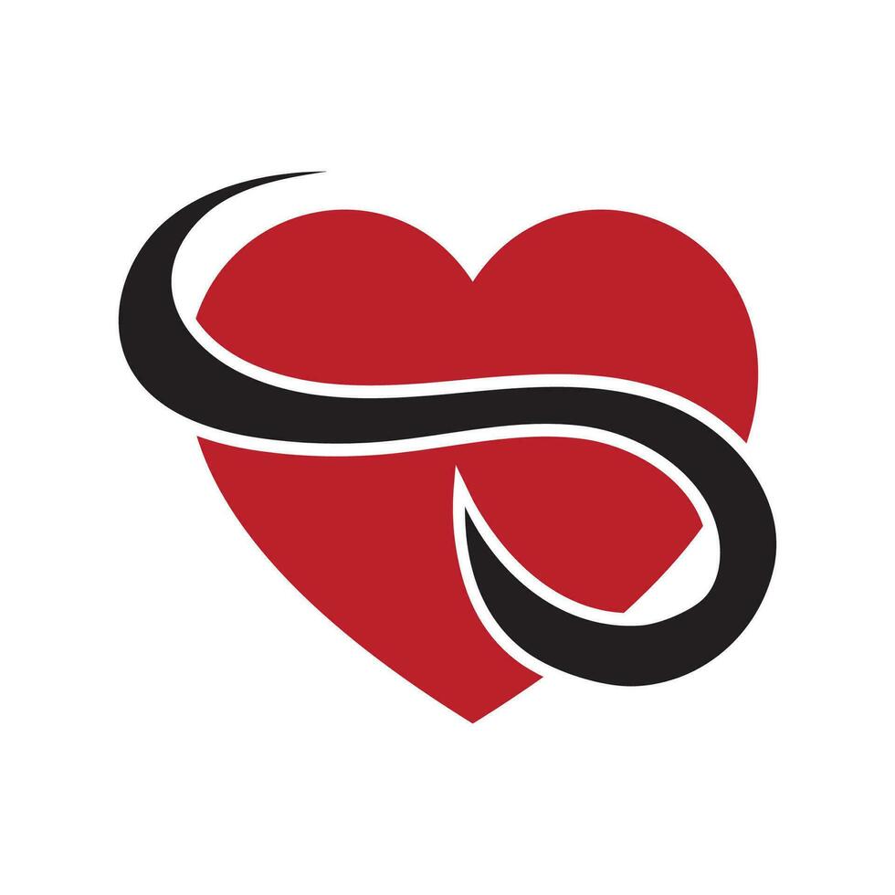 corazón, símbolo de amor y San Valentín día. plano rojo icono aislado en antecedentes vector ilustración