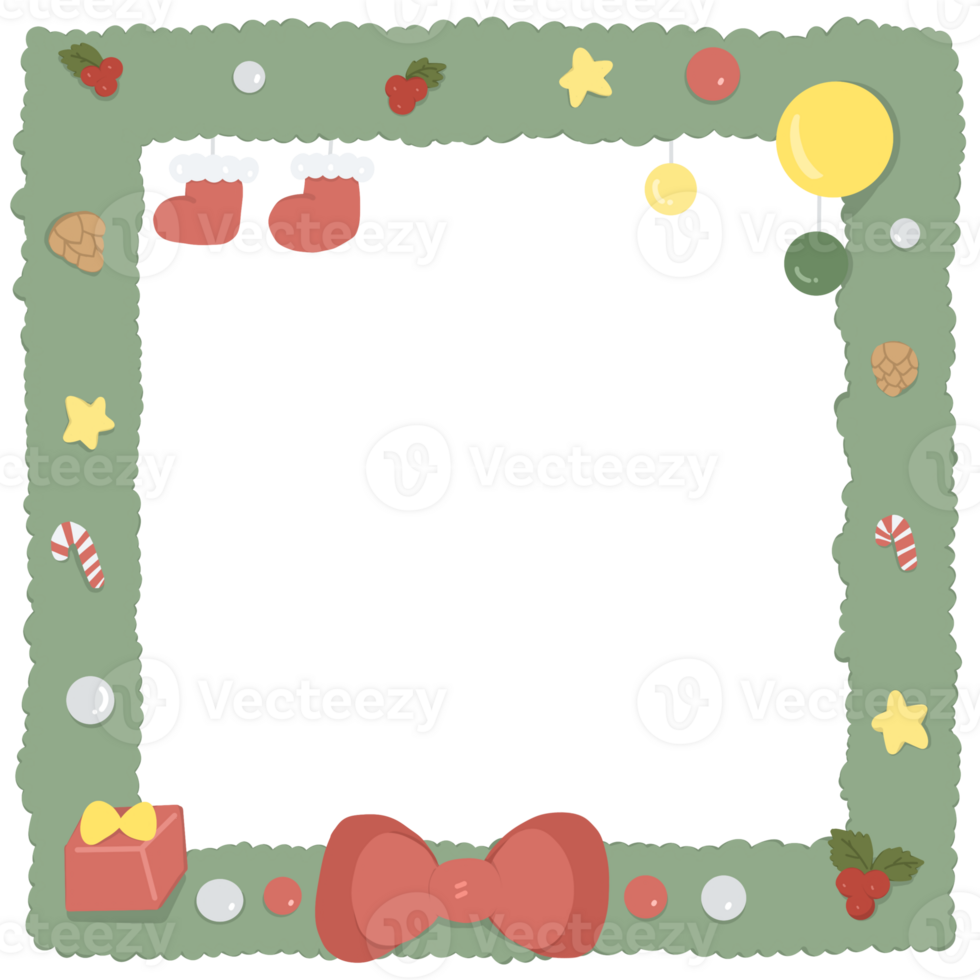 Christmas Garland frame png