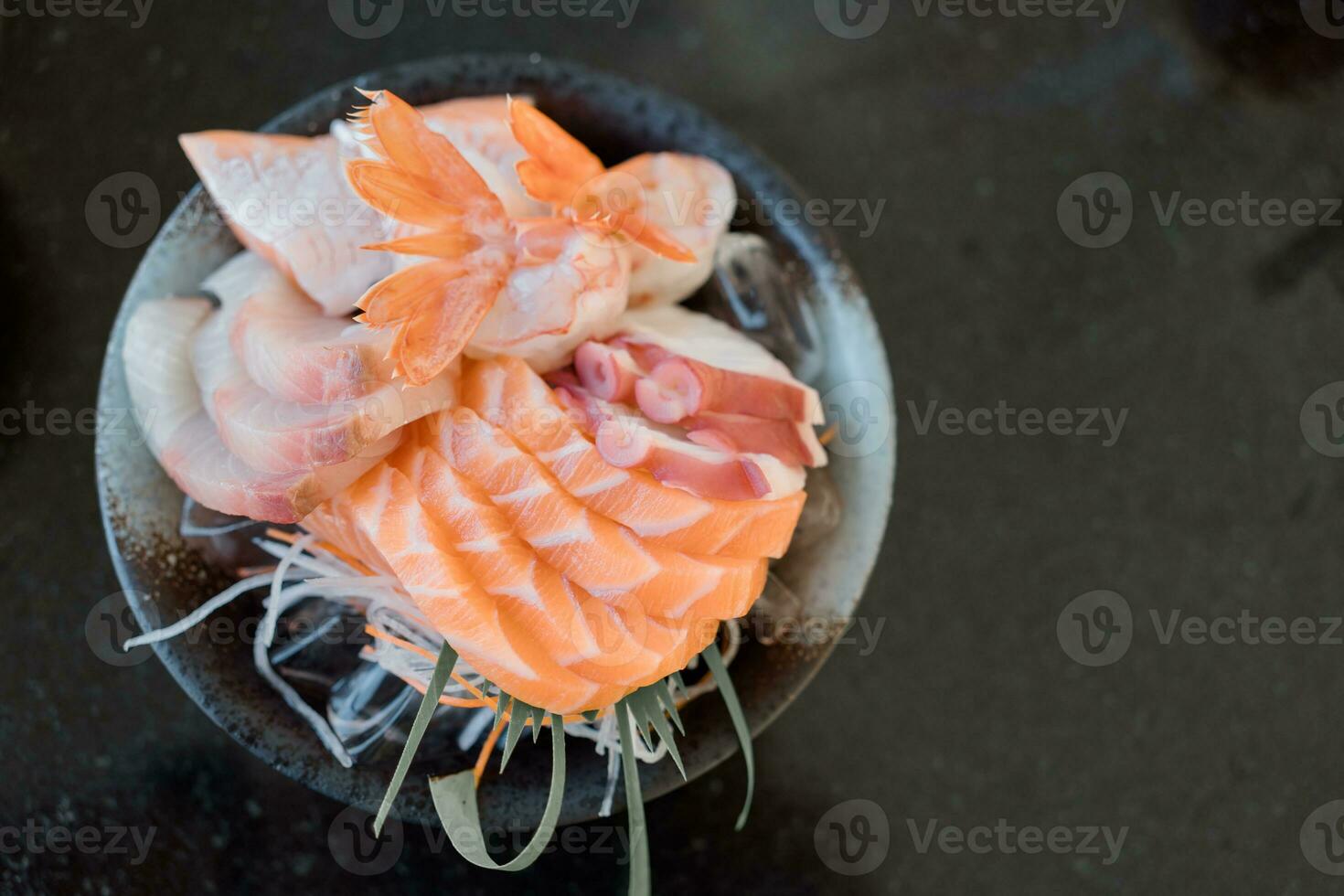 Assorted Japanese sashimi photo