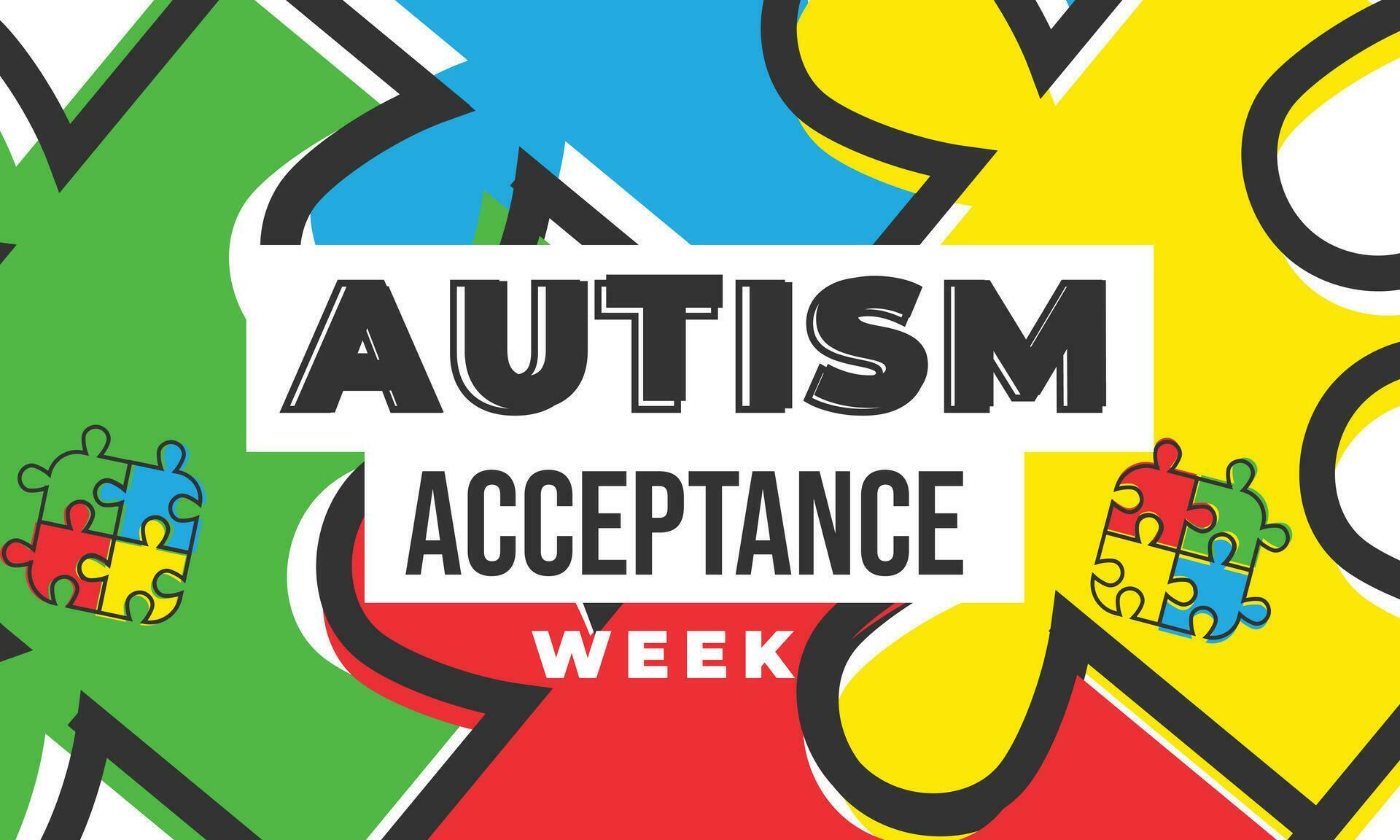 Autism Acceptance Week. background, banner, card, poster, template