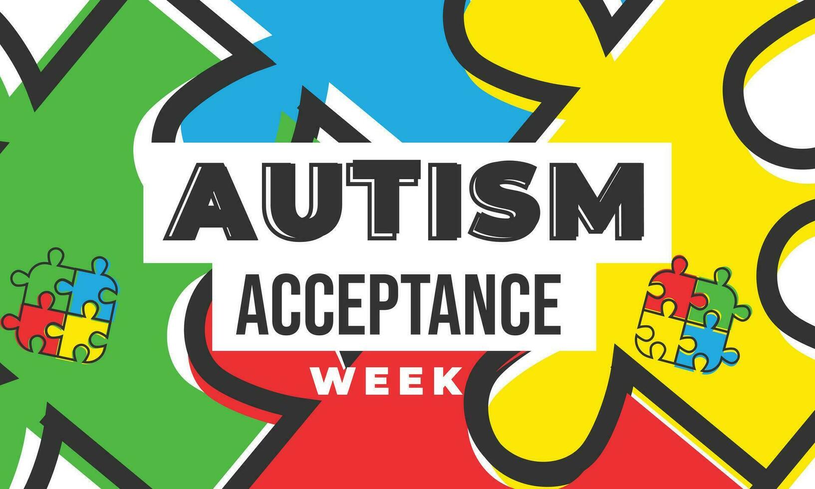 Autism Acceptance Week. background, banner, card, poster, template. Vector illustration.