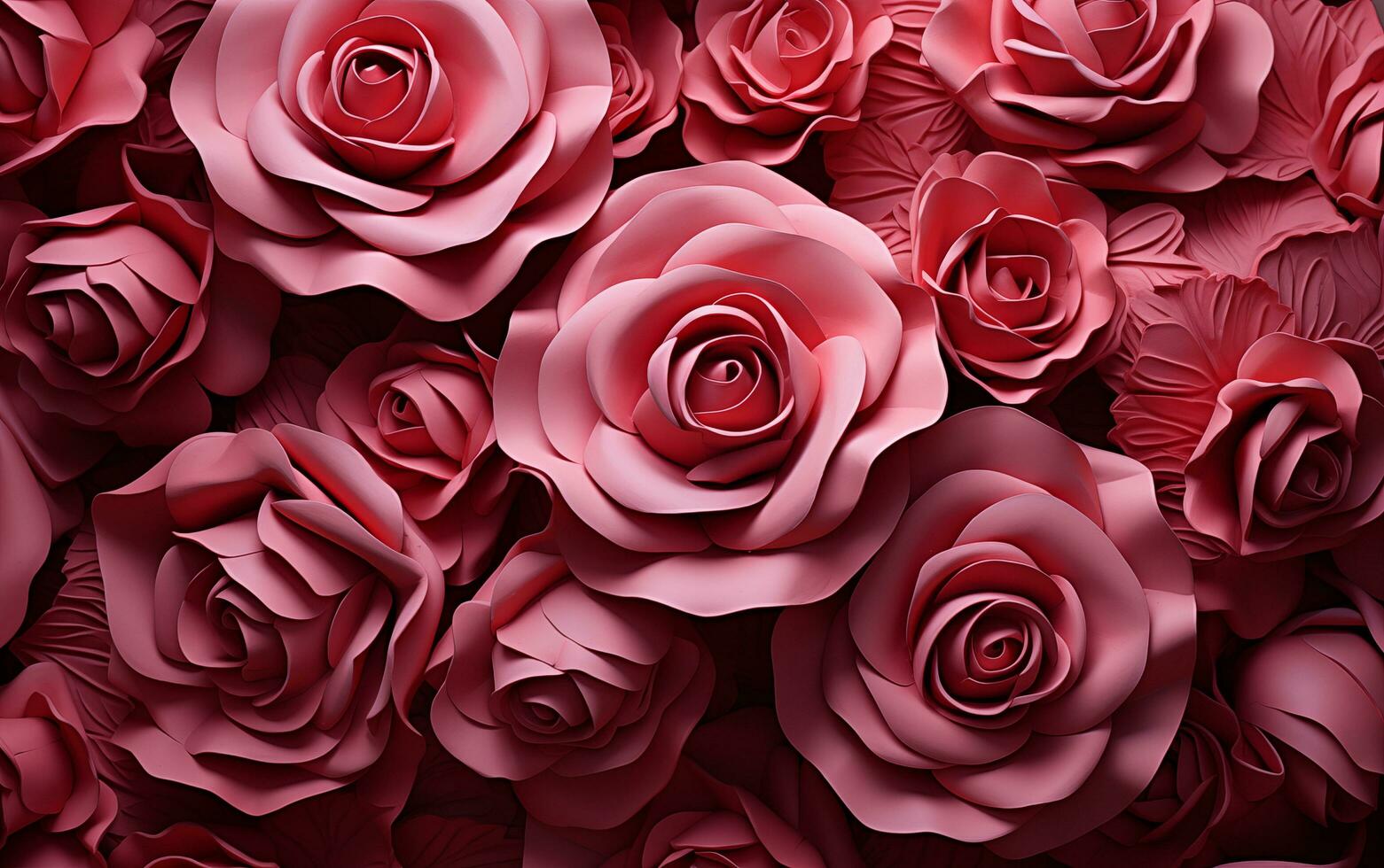 AI generated Macro flower Seamless texture volumetric background photo