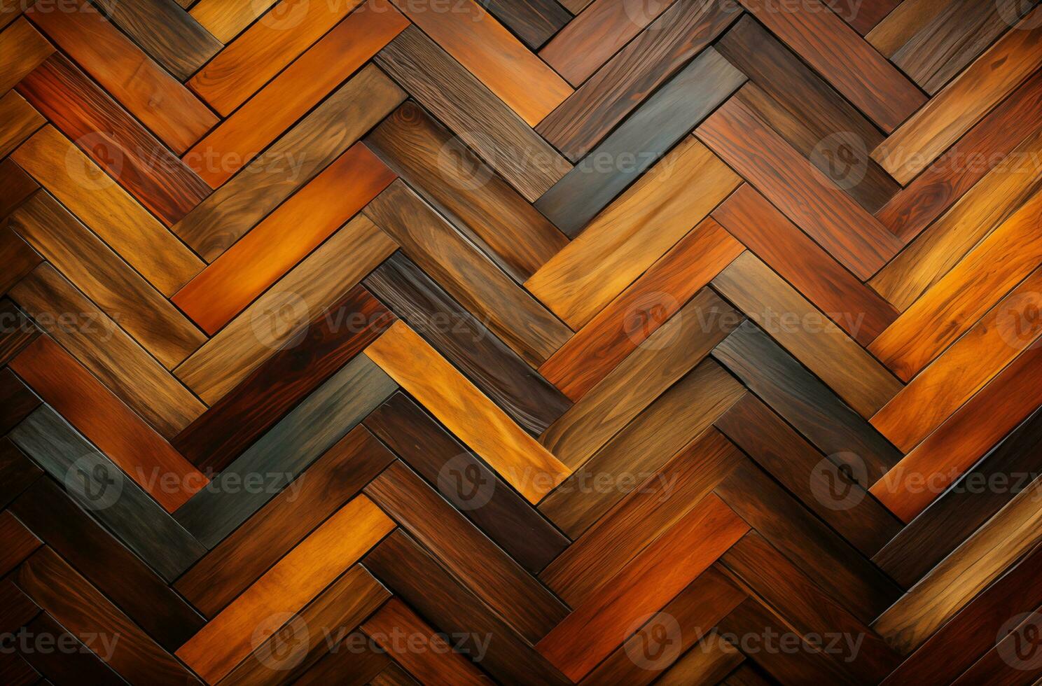 AI generated Wooden chevron pattern stock photo image of seamless pattern