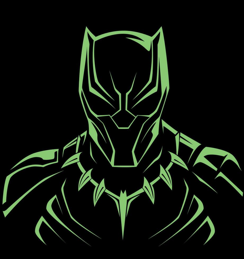 Panther logo, panther silhouette, panther head, vector illustration