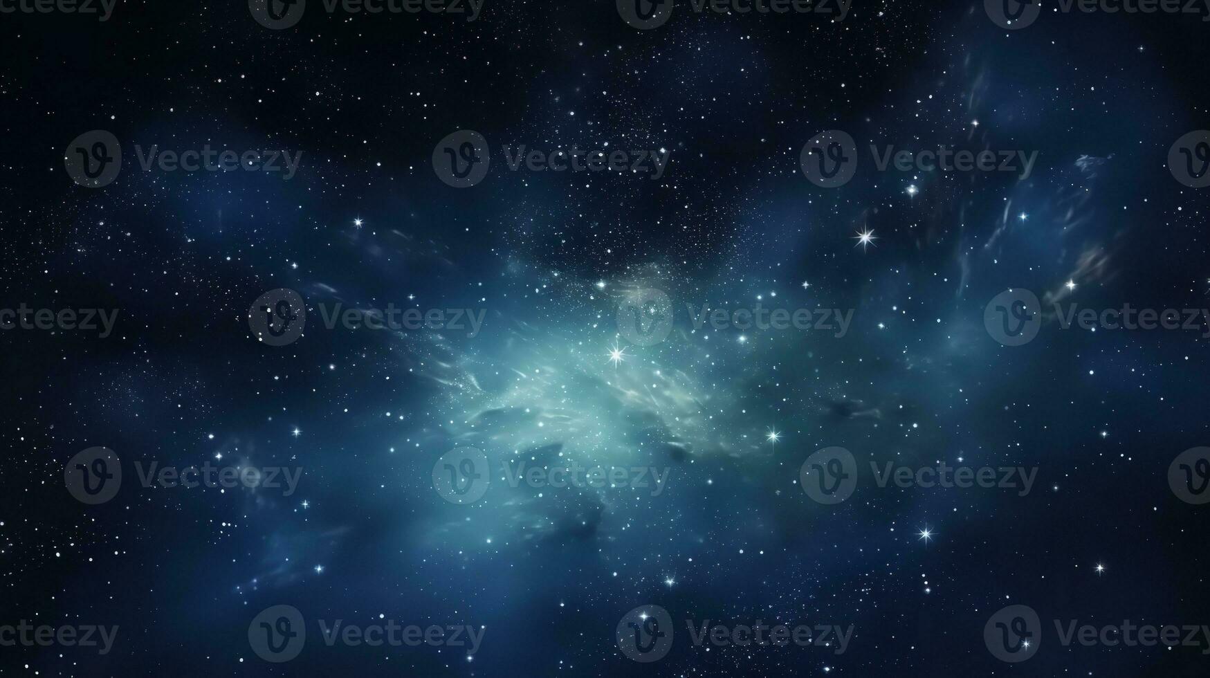The planet's and galaxy's stars in empty space provided the image's, Generative AI. photo