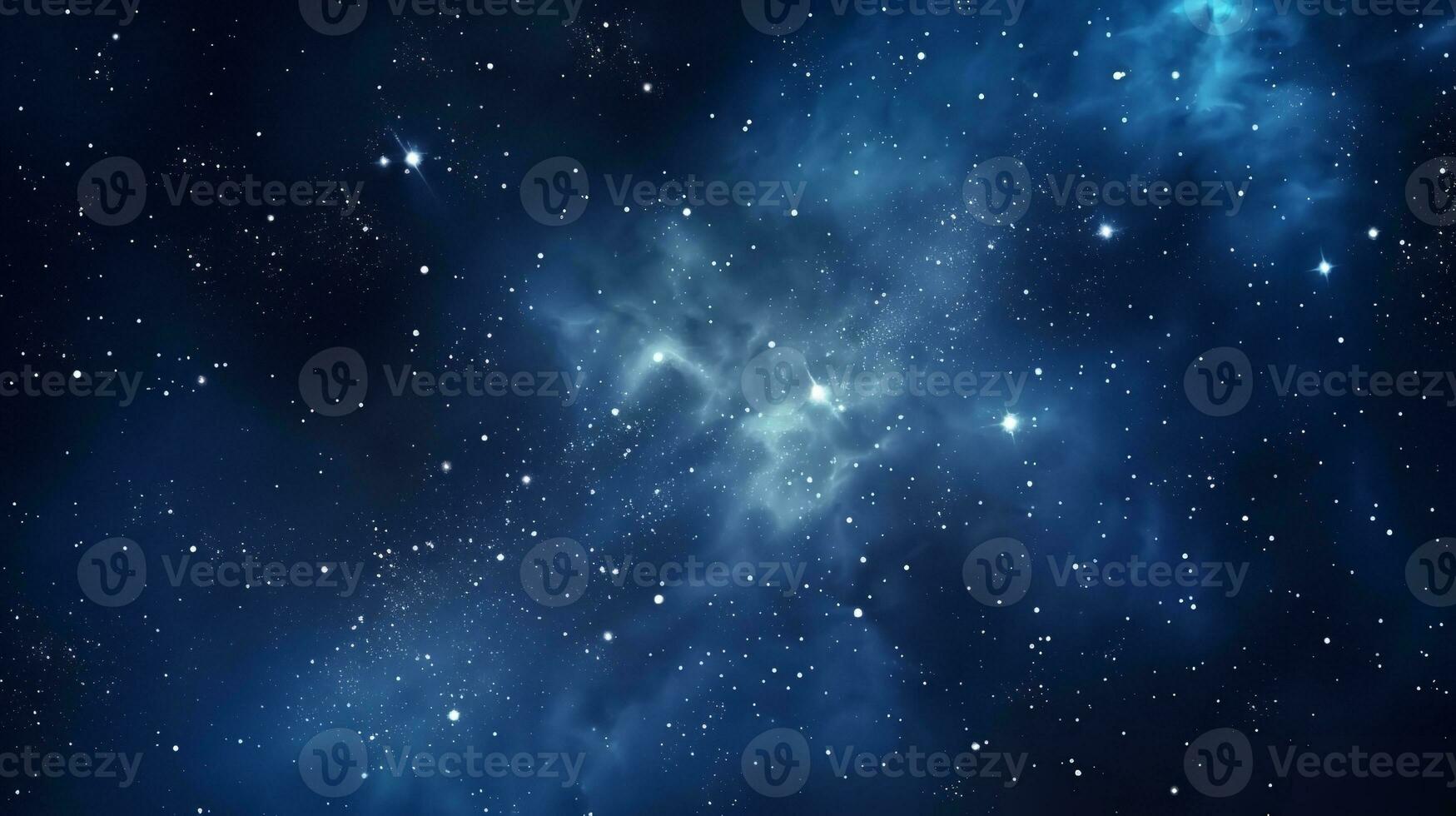 The planet's and galaxy's stars in empty space provided the image's, Generative AI. photo