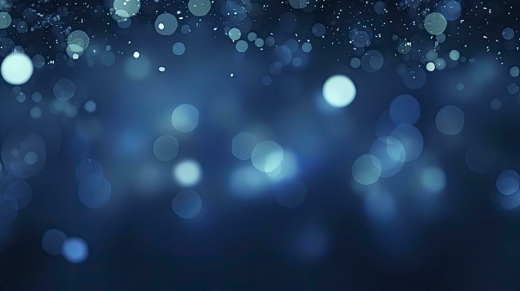 AI generated Realistic blue bokeh background photo