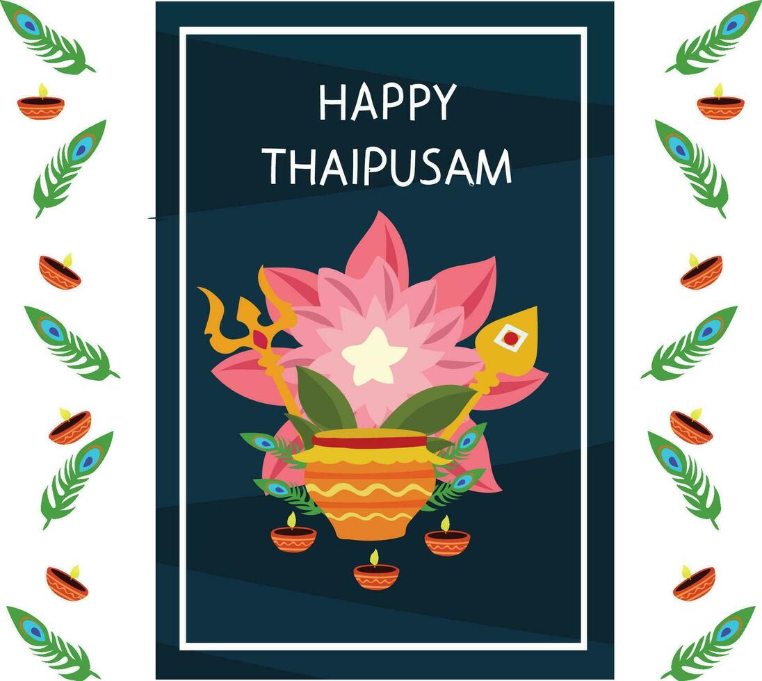 contento thaipusam India festival vector