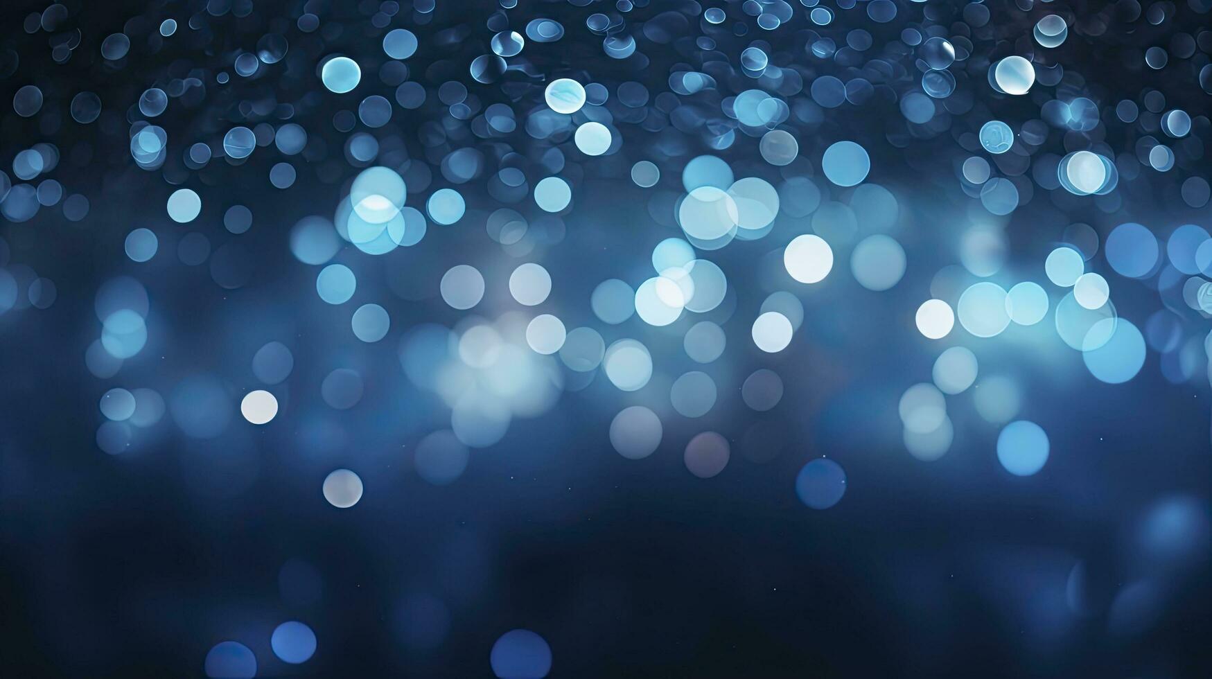 AI generated Realistic blue bokeh background photo