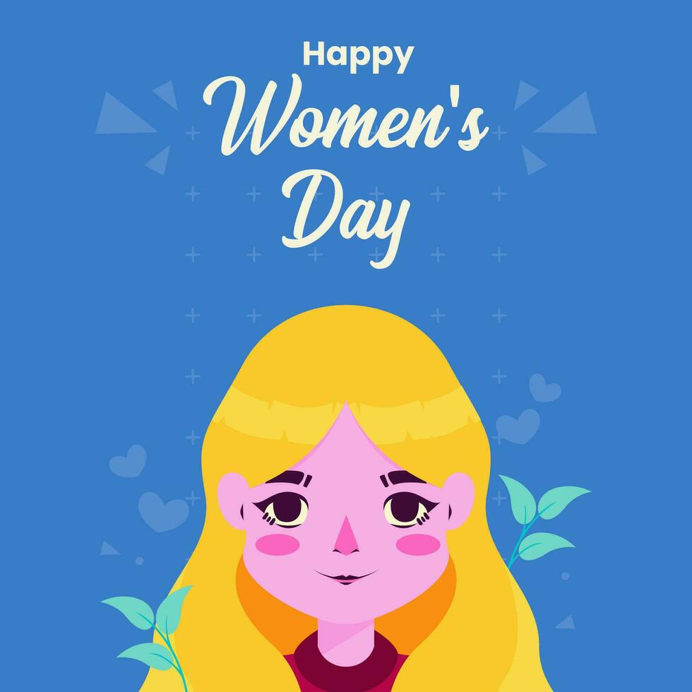 Women's day social media greeting card post design template vector