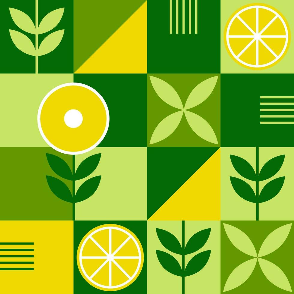 Organic food geometric pattern 10 vector