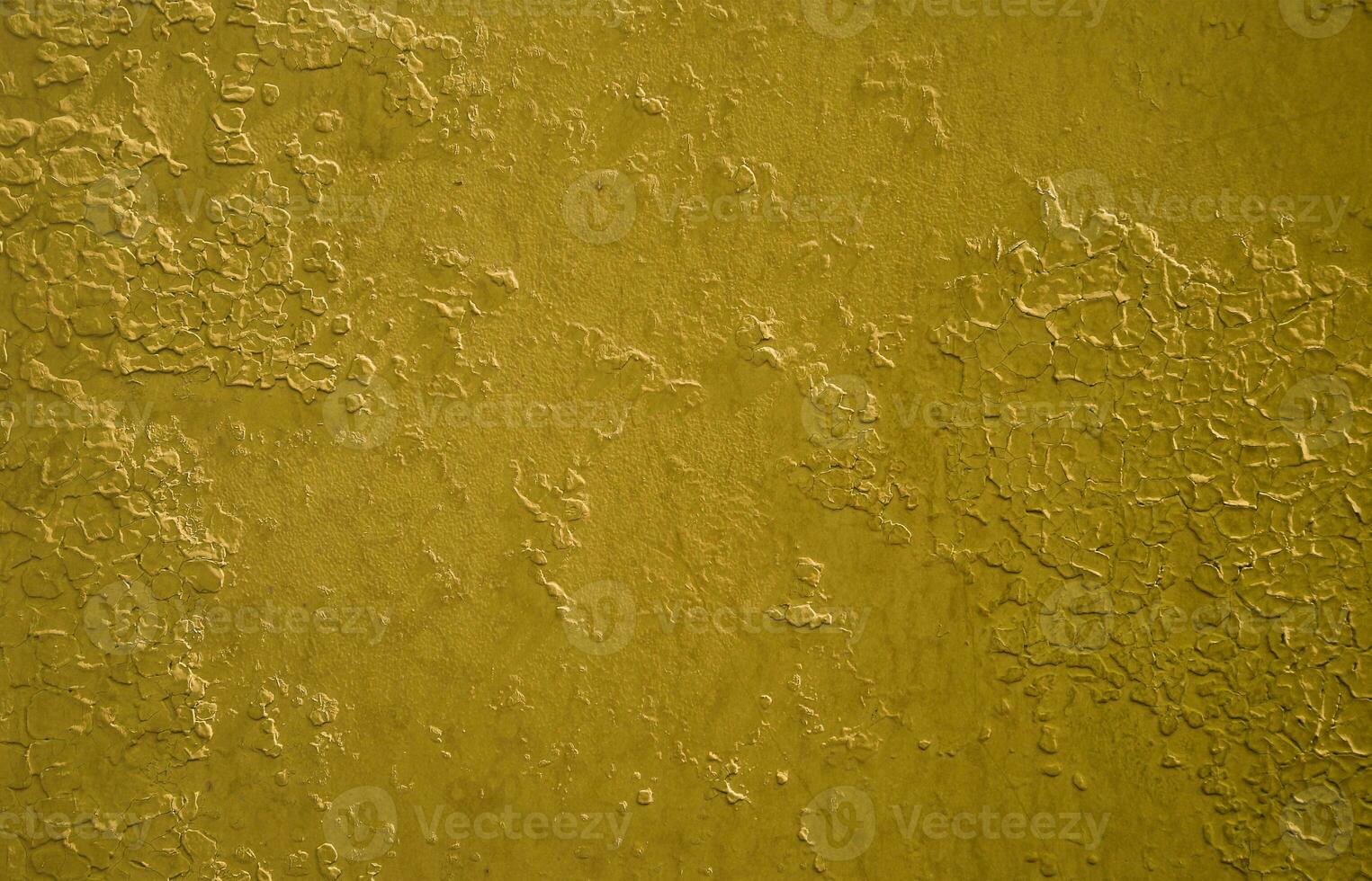 Texture of a metal wall with an old paint coating that spoils under the influence of time and weather photo