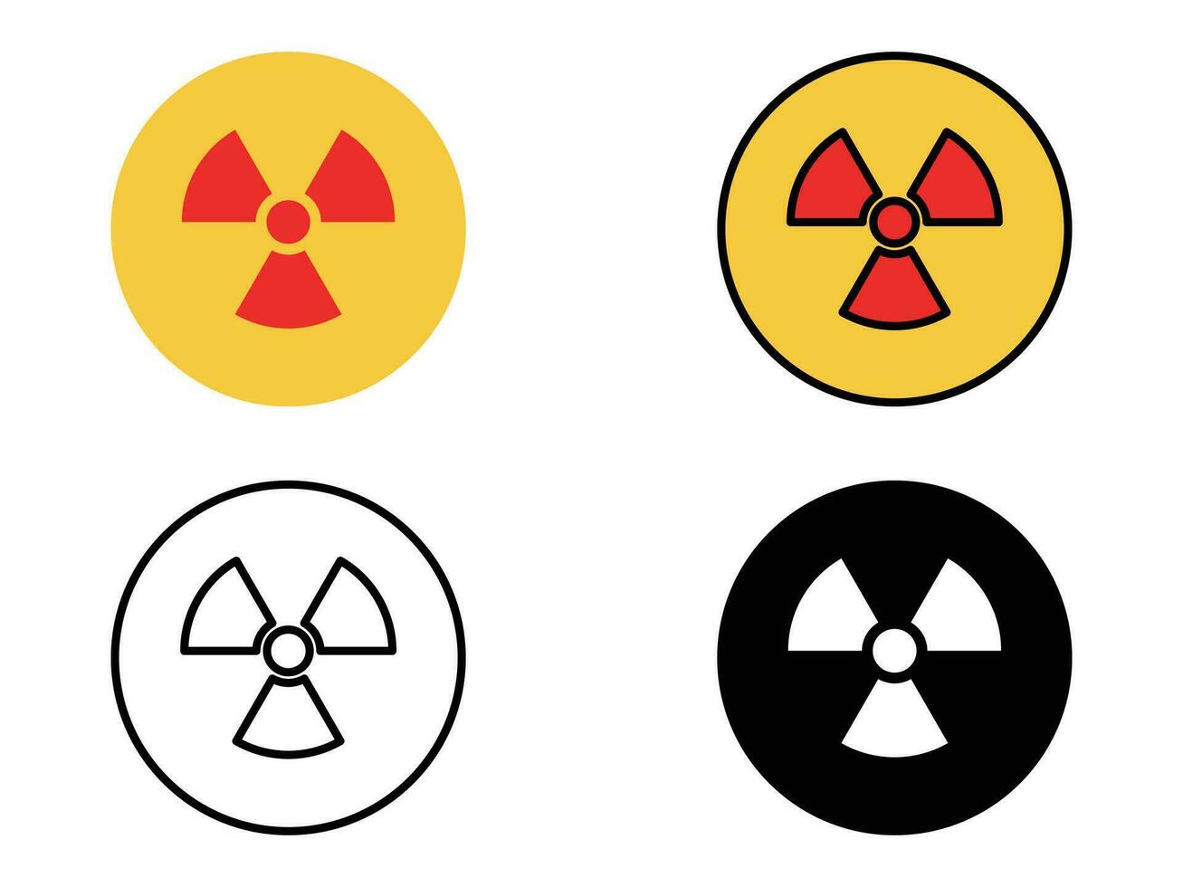 Illustration of atomic nuclear fan vector icon illustration