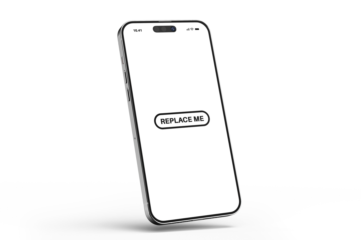 realistic mobile phone device with display screen editable mockup design template psd