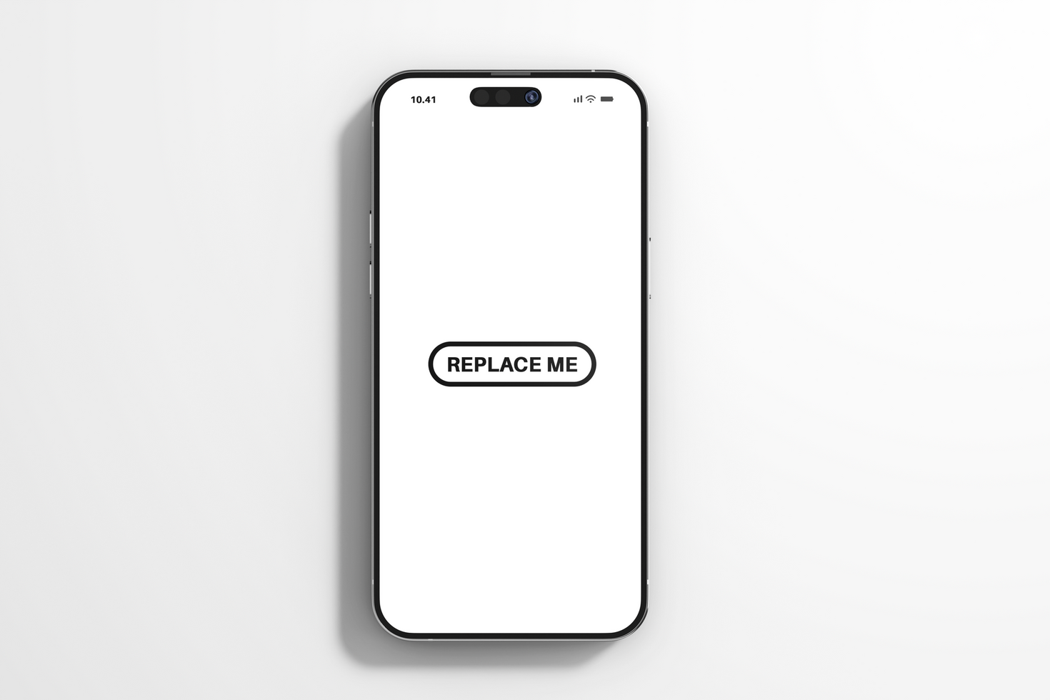 realistic mobile phone device with display screen editable mockup design template psd