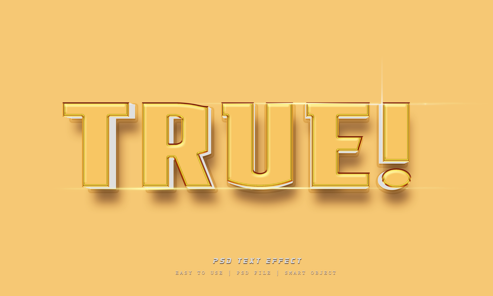 True Editable Text Style Effect psd