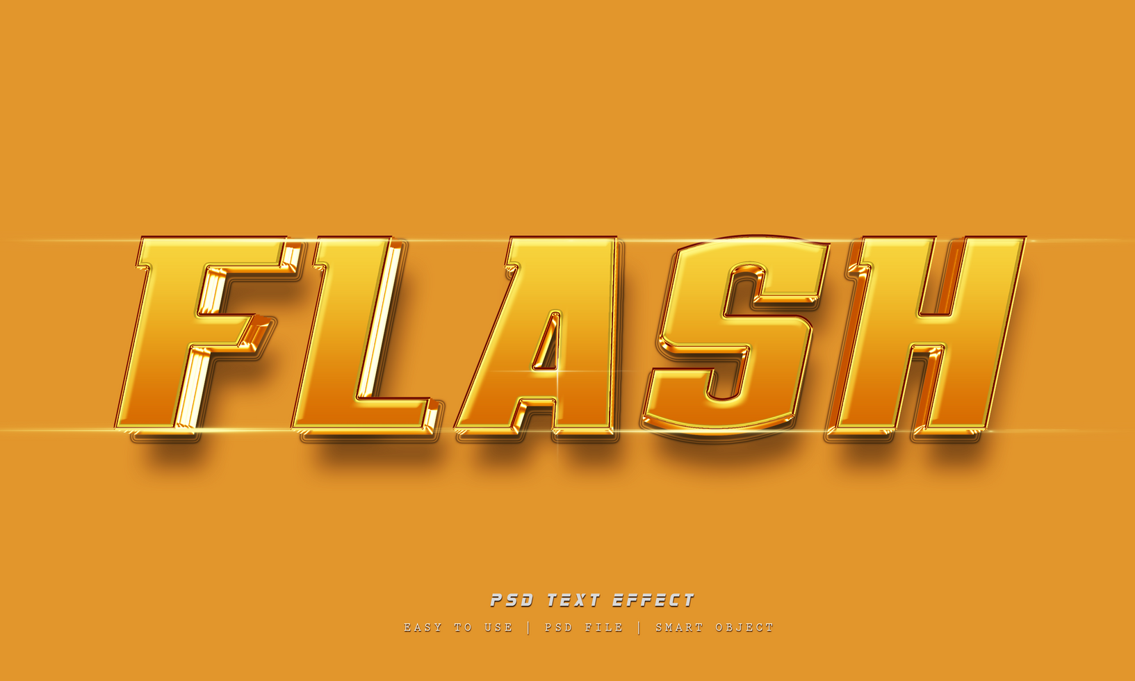 Flash 3D Editable Text Effect psd
